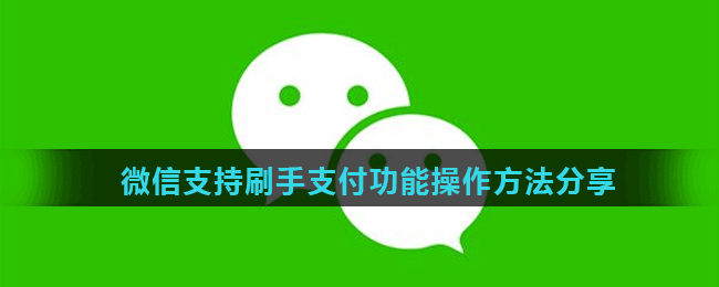 微信支持刷手支付功能操作方法分享